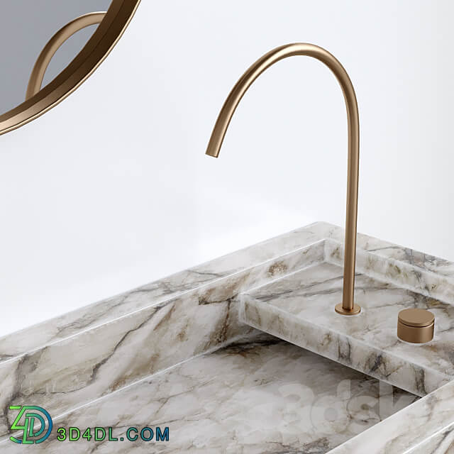 Bathroom furniture marble sink 3D Models 3DSKY