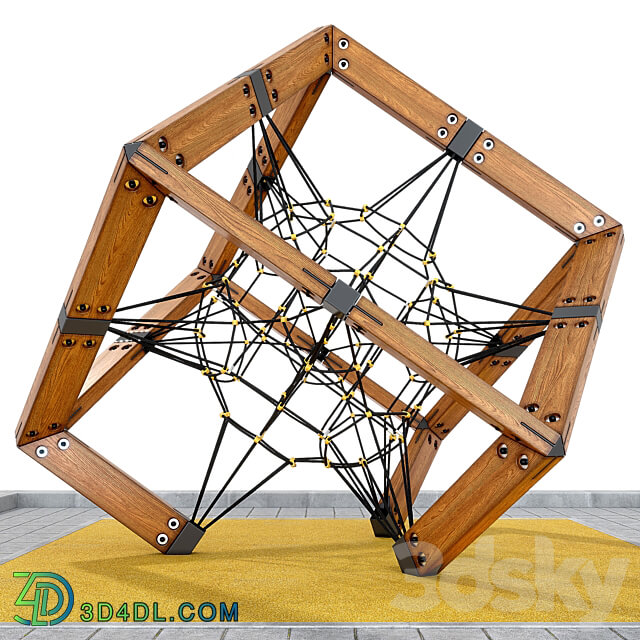 Children s play rope complex Cube. 3D Models 3DSKY