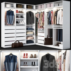 Wardrobe Ikea PAX Wardrobe Display cabinets 3D Models 3DSKY 
