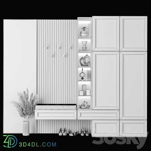 Hallway Composition 30 3D Models 3DSKY