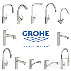 GROHE faucets for the kitchen Faucet 3D Models 