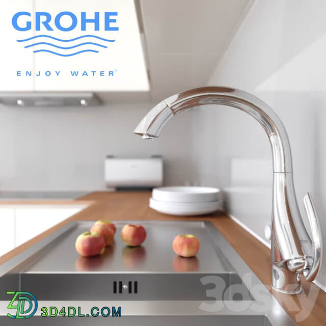 GROHE faucets for the kitchen Faucet 3D Models