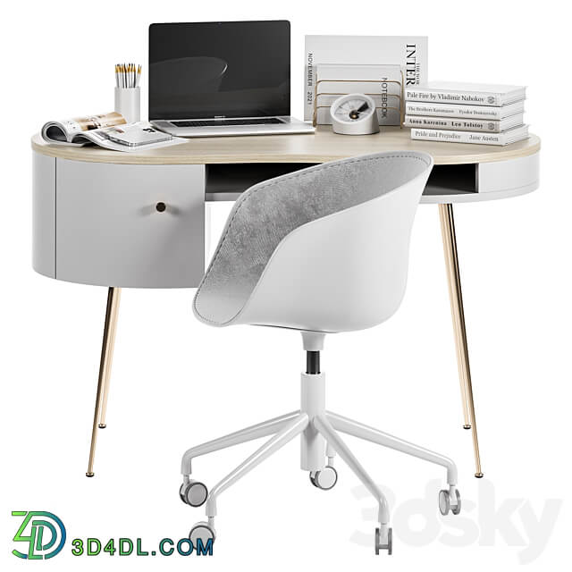Office set 004 3D Models 3DSKY