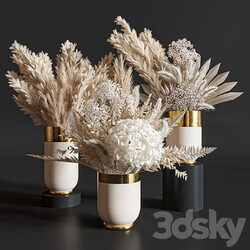 Flower Set 010 Pampas. 3D Models 3DSKY 