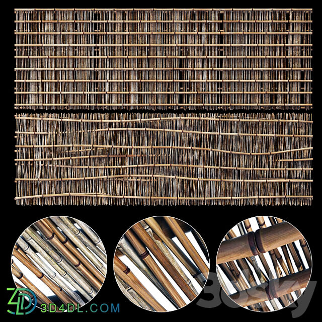 Branch bamboo long low n2 3D Models 3DSKY