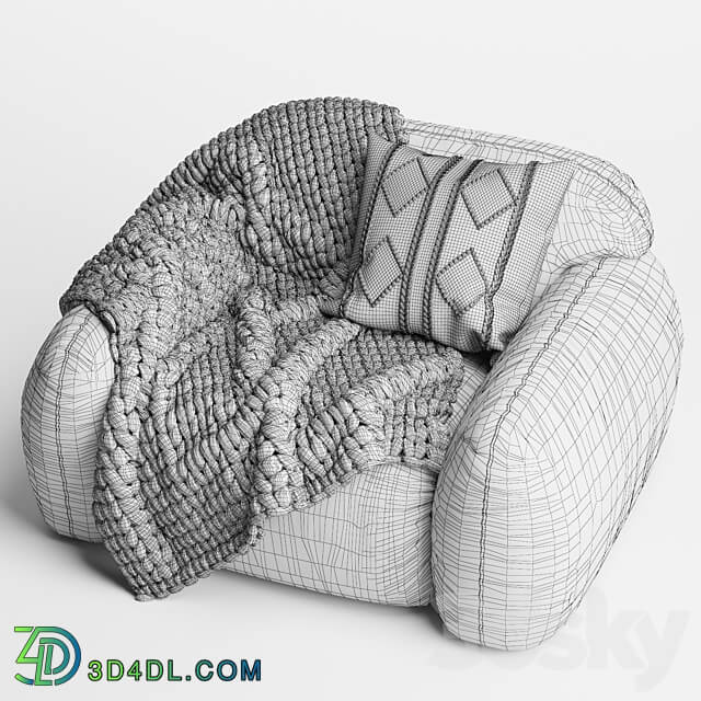 Busnelli PIUMOTTO Armchair 3D Models 3DSKY