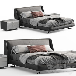 Minotti spencer bed 2 Bed 3D Models 3DSKY 