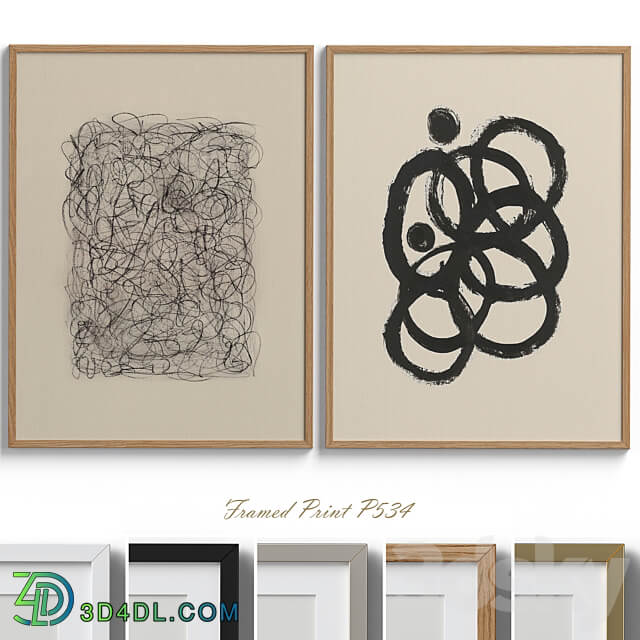 Framed Print P 534 3D Models 3DSKY