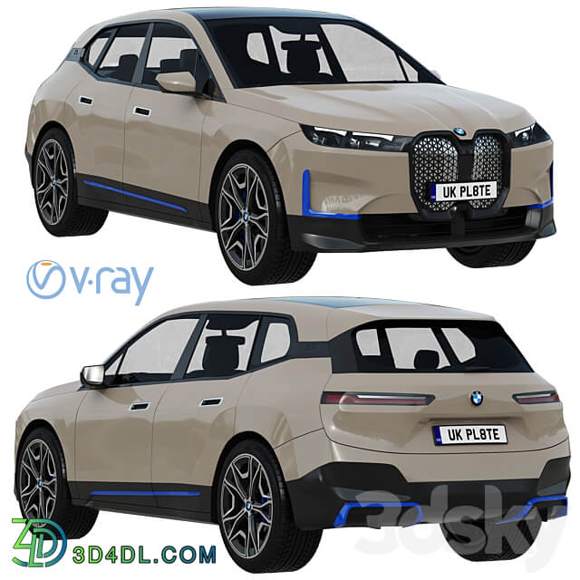 BMW IX 3D Models 3DSKY