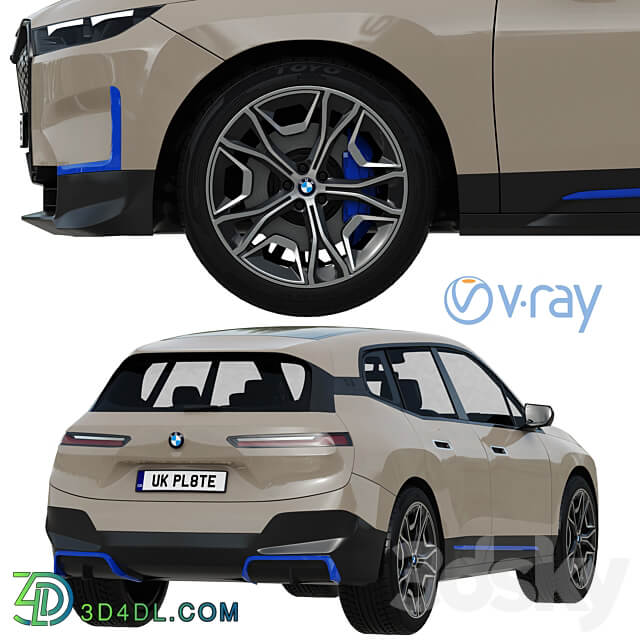 BMW IX 3D Models 3DSKY