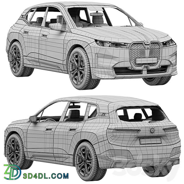 BMW IX 3D Models 3DSKY