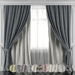 Set of curtains 456 461 3D Models 3DSKY 