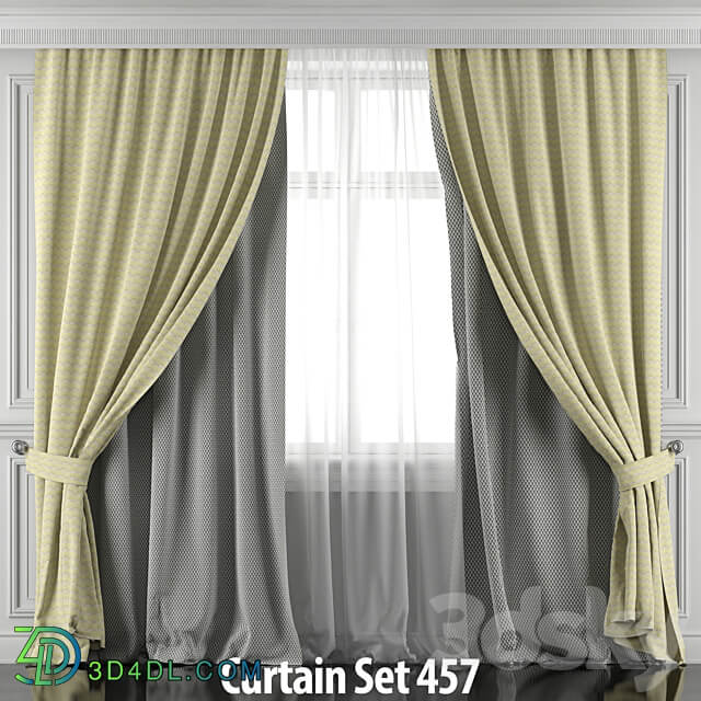 Set of curtains 456 461 3D Models 3DSKY