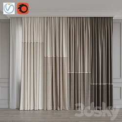 Set of curtains 109 3D Models 3DSKY 