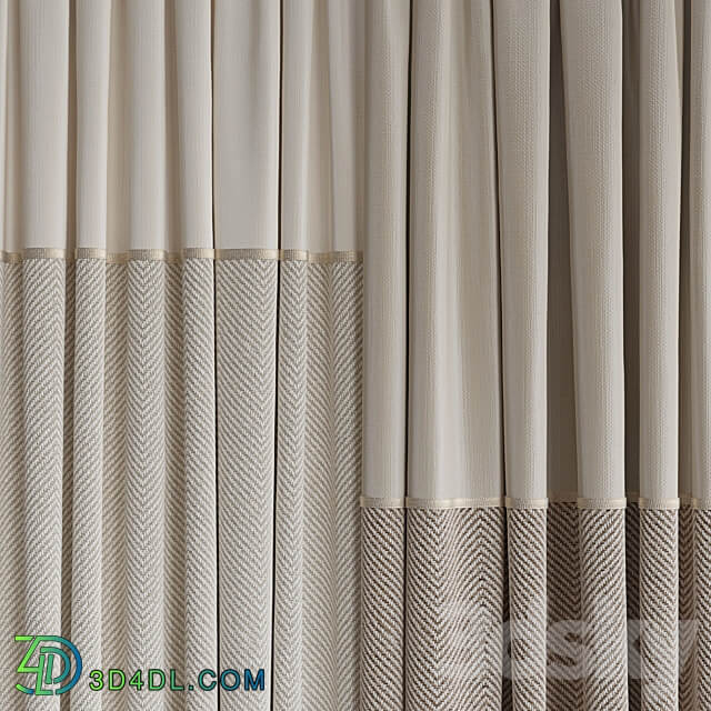 Set of curtains 109 3D Models 3DSKY