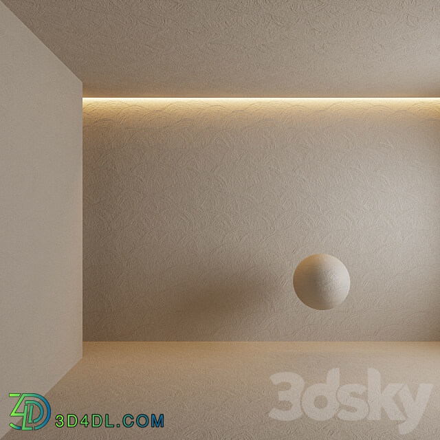 Trowelled stucco plaster 3D Models 3DSKY