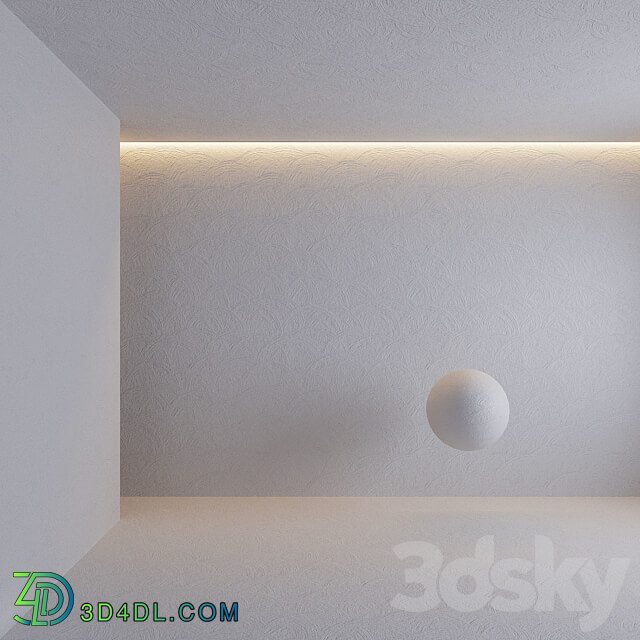 Trowelled stucco plaster 3D Models 3DSKY