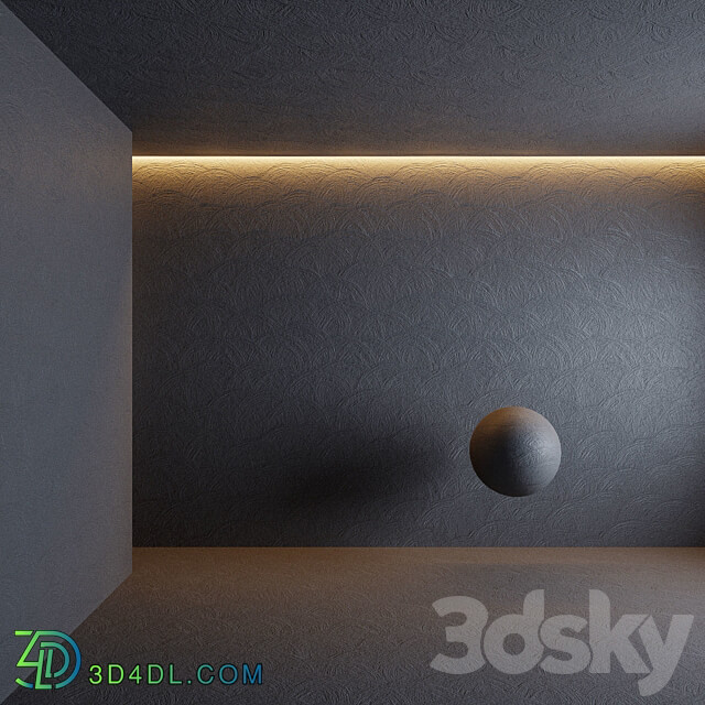 Trowelled stucco plaster 3D Models 3DSKY