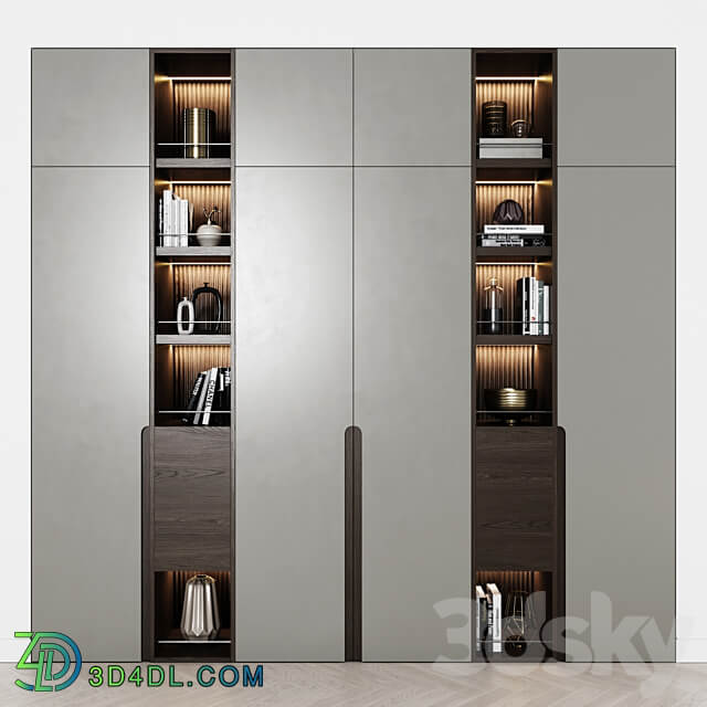 Contemporary wardrobes 32 Wardrobe Display cabinets 3D Models 3DSKY