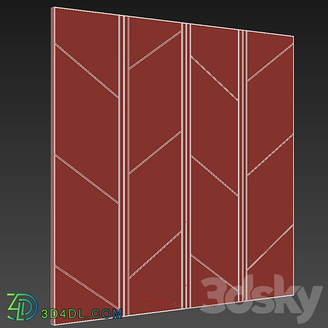 Decorative wall panel 34 3D Models 3DSKY