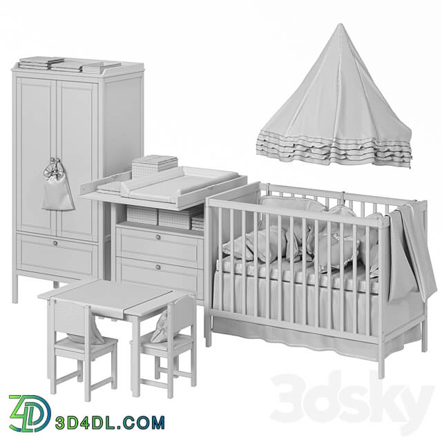 Children 39 s furniture Ikea SUNDVIK SUNDVIK 2 colors 3D Models 3DSKY