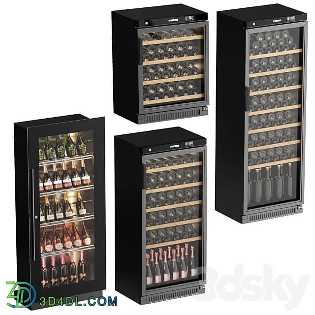 Wine showcase refrigerators POZIS. 4 models 3D Models 3DSKY