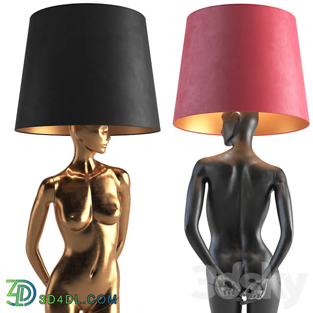 Mannequin Floor Lamp Rebekka 3D Models 3DSKY