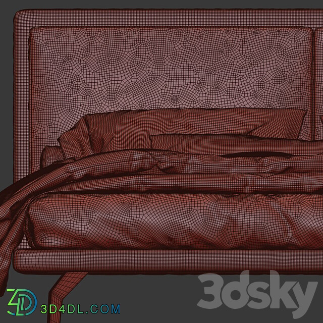 James bed by Flexteam Bed 3D Models 3DSKY
