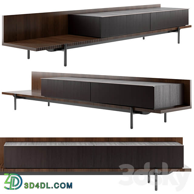 bookcase Minotti Superquadra 2021 collection 1 Sideboard Chest of drawer 3D Models 3DSKY
