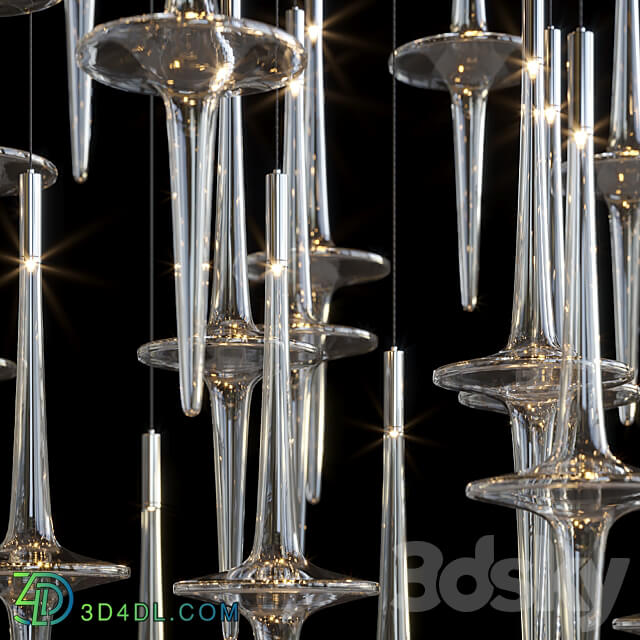 Droplight Vargov Design Spin Pendant light 3D Models 3DSKY