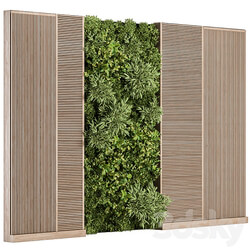 Vertical Garden Wood Frame Wall Decor 37 Fitowall 3D Models 3DSKY 