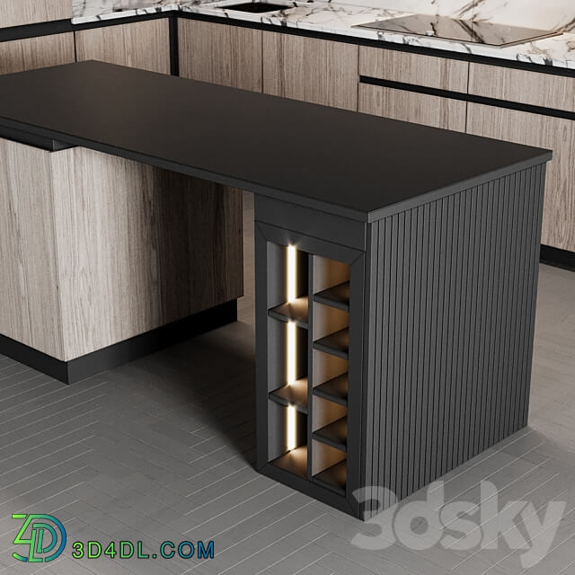 kitchen modern 48 Kitchen 3D Models 3DSKY
