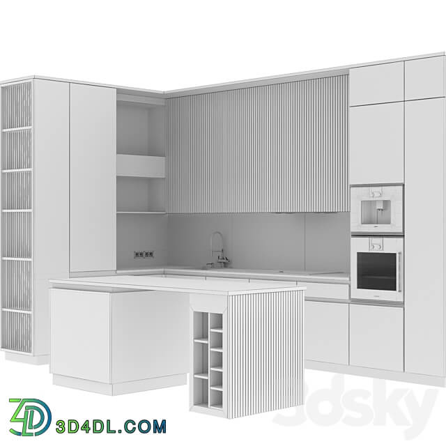 kitchen modern 48 Kitchen 3D Models 3DSKY