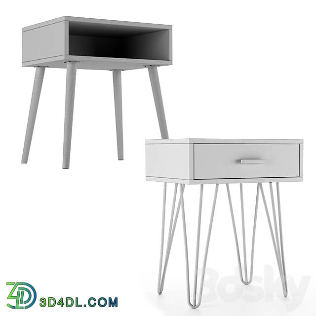 Bedside table Iwain Sideboard Chest of drawer 3D Models 3DSKY