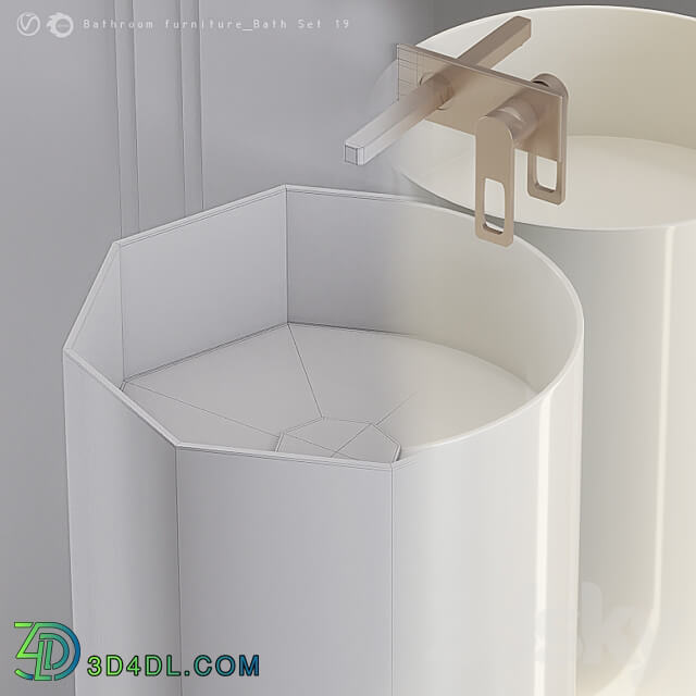 Bathroom furniture Bath Set 19 3D Models 3DSKY