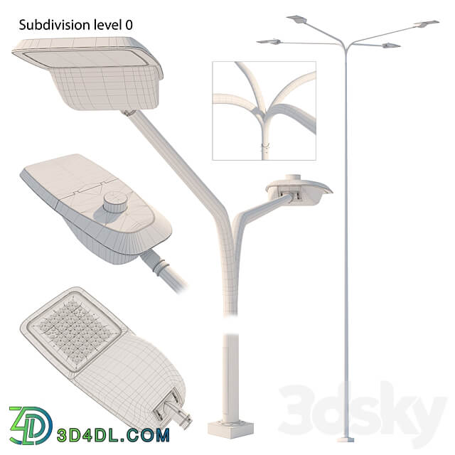 Street Lamp Linden M 3D Models 3DSKY
