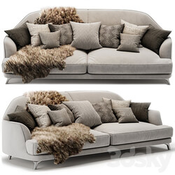 Natuzzi Italia DON GIOVANNI 3 seater fabric sofa 3D Models 3DSKY 