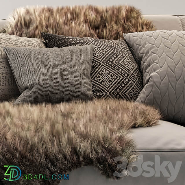 Natuzzi Italia DON GIOVANNI 3 seater fabric sofa 3D Models 3DSKY
