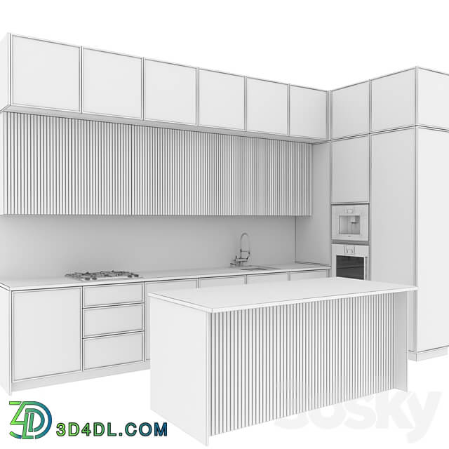 Kitchen Modern54 Kitchen 3D Models 3DSKY