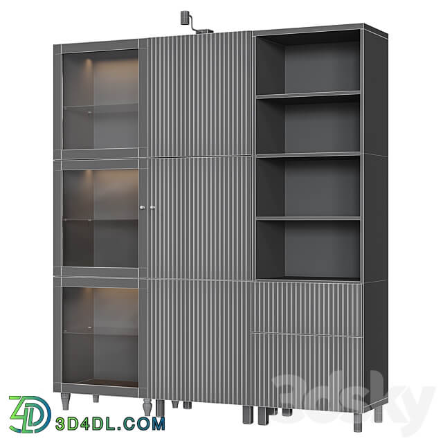 Ikea Bestå Björköviken Wardrobe Wardrobe Display cabinets 3D Models 3DSKY