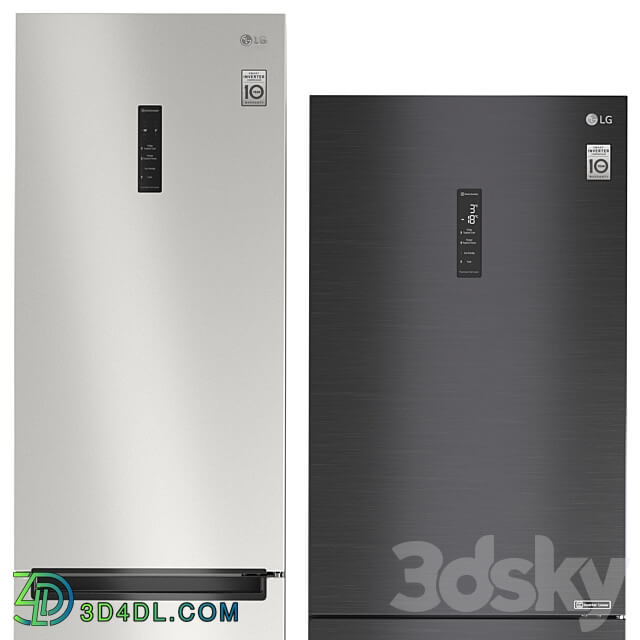 Refrigerator set LG 7 3D Models 3DSKY