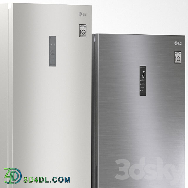 Refrigerator set LG 7 3D Models 3DSKY