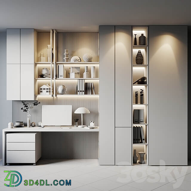 Workplace 41 Office furniture 3D Models