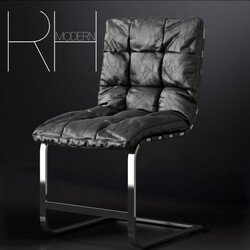RH ROSSI LEATHER SIDE CHAIR 