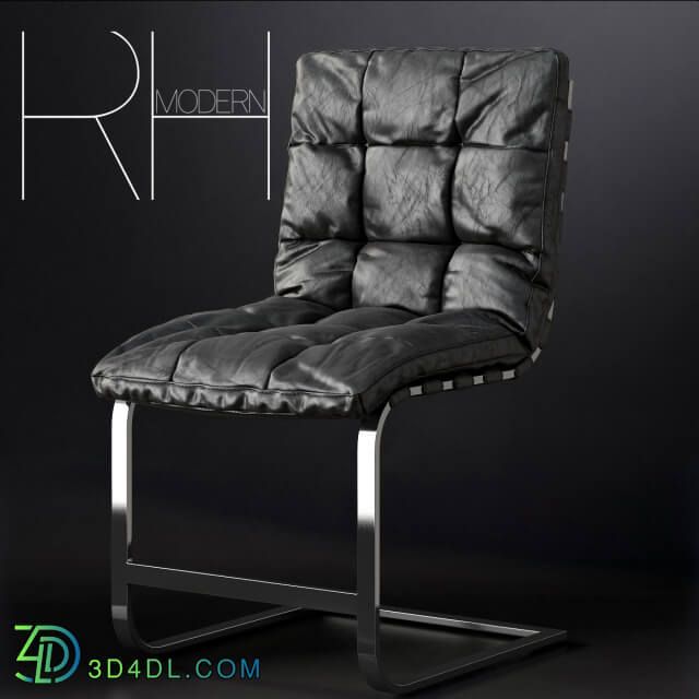 RH ROSSI LEATHER SIDE CHAIR