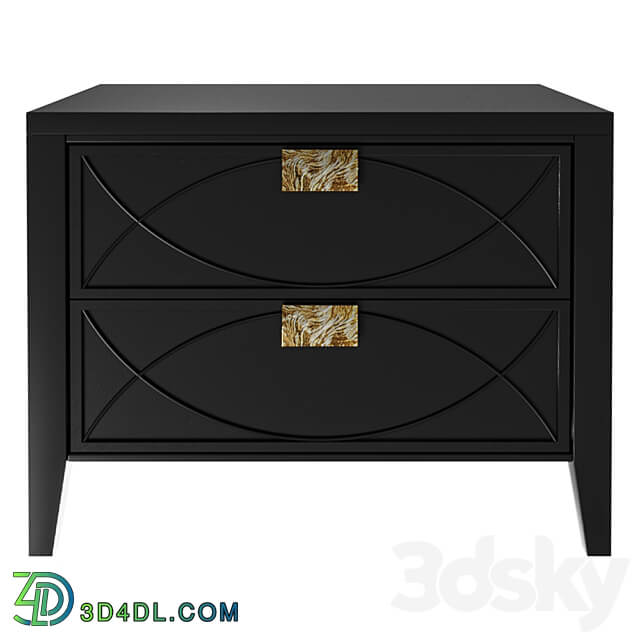 BEDROOM BLACK Sideboard Chest of drawer 3D Models 3DSKY