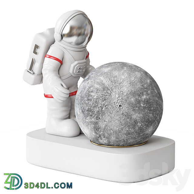 Astronaut lamp Other decorative objects 3D Models 3DSKY