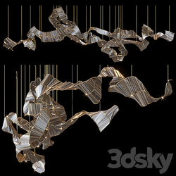 Light composition Vargov Design Ribbon Pendant light 3D Models 3DSKY 