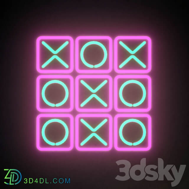 Light modules Set 69 Neon Other decorative objects 3D Models 3DSKY