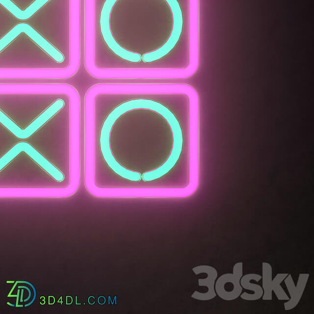 Light modules Set 69 Neon Other decorative objects 3D Models 3DSKY